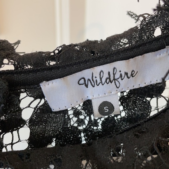 Lacy black mini dress size S - Picture 5 of 5